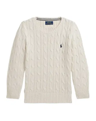 Polo Ralph Lauren Boy 's Combed Cotton Cable-Knit Sweater | Thumbnail 1 Polo Ralph Lauren Boy 's Combed Cotton Cable-Knit Sweater | Thumbnail 1