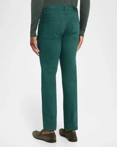 Kiton Men's Kurabo Straight-Leg Stretch Five-Pocket Pants | Thumbnail 2 Kiton Men's Kurabo Straight-Leg Stretch Five-Pocket Pants | Thumbnail 2