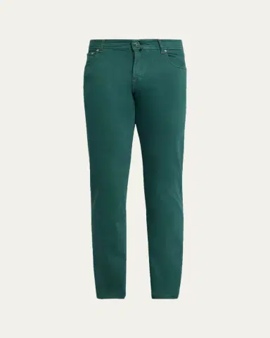 Kiton Men's Kurabo Straight-Leg Stretch Five-Pocket Pants | Thumbnail 5 Kiton Men's Kurabo Straight-Leg Stretch Five-Pocket Pants | Thumbnail 5