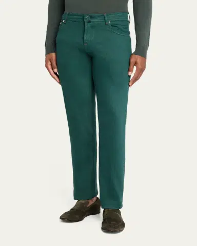 Kiton Men's Kurabo Straight-Leg Stretch Five-Pocket Pants | Thumbnail 8 Kiton Men's Kurabo Straight-Leg Stretch Five-Pocket Pants | Thumbnail 8