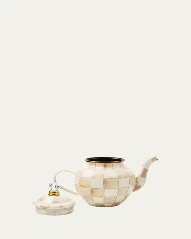 MacKenzie-Childs Mocha Check 4-Cup Teapot | Thumbnail 2 MacKenzie-Childs Mocha Check 4-Cup Teapot | Thumbnail 2