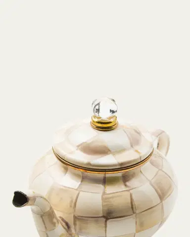 MacKenzie-Childs Mocha Check 4-Cup Teapot | Thumbnail 3 MacKenzie-Childs Mocha Check 4-Cup Teapot | Thumbnail 3