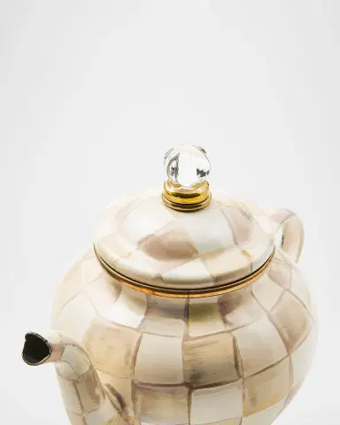 MacKenzie-Childs Mocha Check 4-Cup Teapot | Thumbnail 6 MacKenzie-Childs Mocha Check 4-Cup Teapot | Thumbnail 6