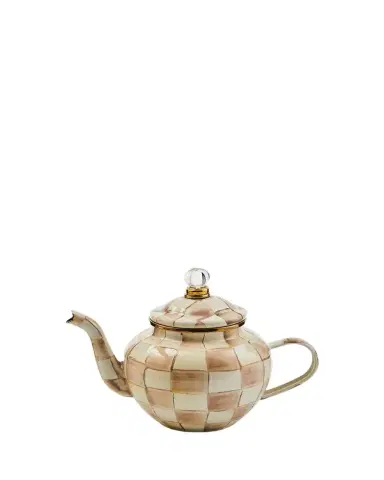 MacKenzie-Childs Mocha Check 4-Cup Teapot | Thumbnail 1 MacKenzie-Childs Mocha Check 4-Cup Teapot | Thumbnail 1