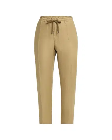 Moncler Men's Twill Linen Trousers | Thumbnail 1 Moncler Men's Twill Linen Trousers | Thumbnail 1