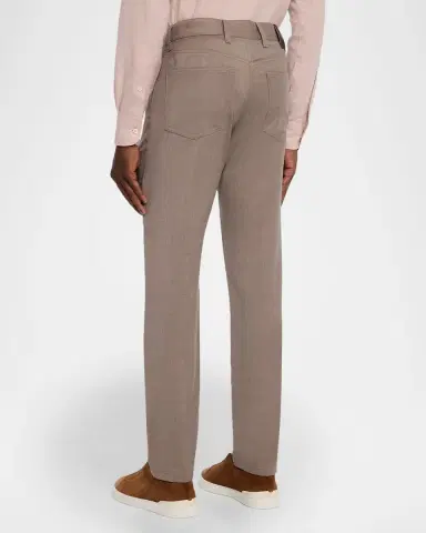 ZEGNA Men's Wool Sharkskin Slim Five-Pocket Pants | Thumbnail 2 ZEGNA Men's Wool Sharkskin Slim Five-Pocket Pants | Thumbnail 2