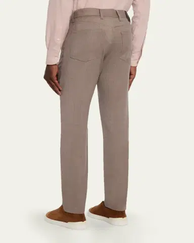 ZEGNA Men's Wool Sharkskin Slim Five-Pocket Pants | Thumbnail 7 ZEGNA Men's Wool Sharkskin Slim Five-Pocket Pants | Thumbnail 7
