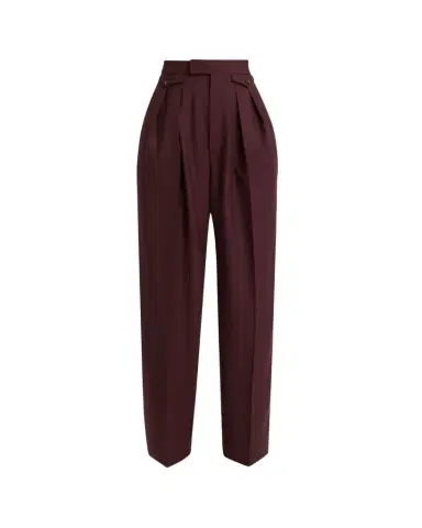 Chloé High-Rise Pleated Wool Gabardine Wide-Leg Pants | Thumbnail 1 Chloé High-Rise Pleated Wool Gabardine Wide-Leg Pants | Thumbnail 1