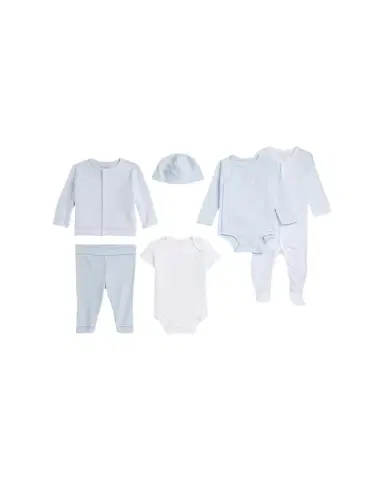 Polo Ralph Lauren Kid's 6-Piece Interlock Cotton Knit Gift Set, Size -9M | Thumbnail 1 Polo Ralph Lauren Kid's 6-Piece Interlock Cotton Knit Gift Set, Size -9M | Thumbnail 1