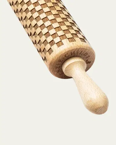 MacKenzie-Childs 14.75" Check Rolling Pin | Thumbnail 2 MacKenzie-Childs 14.75" Check Rolling Pin | Thumbnail 2