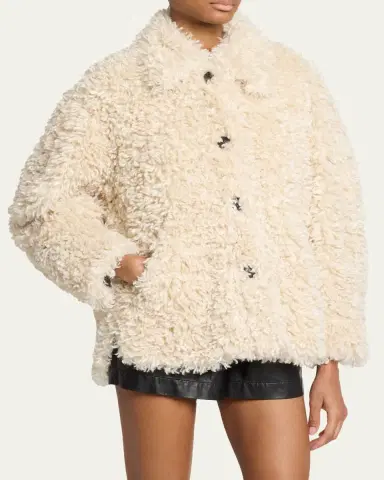 Etoile Isabel Marant Tarvey Faux-Fur Shirt Jacket | Thumbnail 4 Etoile Isabel Marant Tarvey Faux-Fur Shirt Jacket | Thumbnail 4
