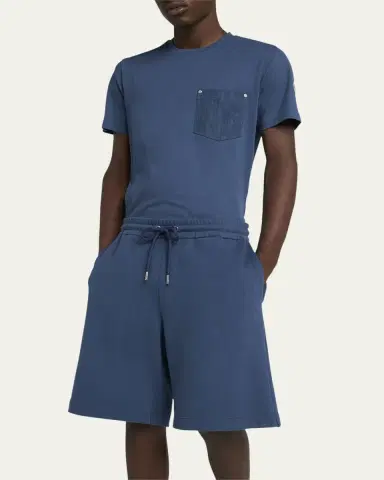 Moncler Men's Fleece Drawstring Shorts | Thumbnail 4 Moncler Men's Fleece Drawstring Shorts | Thumbnail 4