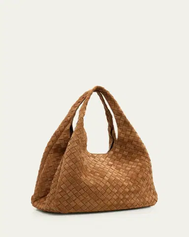 Bottega Veneta Campana Large Suede Shoulder Bag | Thumbnail 3 Bottega Veneta Campana Large Suede Shoulder Bag | Thumbnail 3