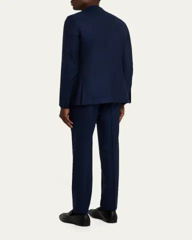Zegna Men's Wool Textured Two-Piece Suit | Thumbnail 3 Zegna Men's Wool Textured Two-Piece Suit | Thumbnail 3
