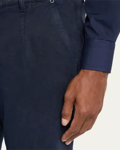 Kiton Men's Straight Fit Flat-Front Pants | Thumbnail 9 Kiton Men's Straight Fit Flat-Front Pants | Thumbnail 9