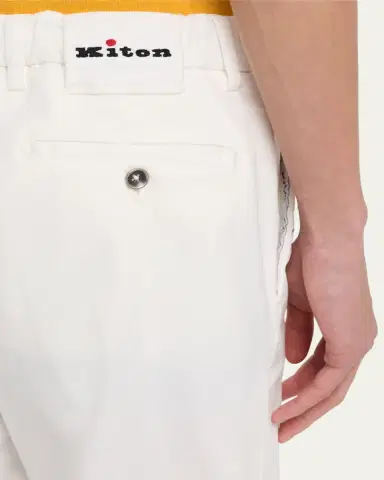 Kiton Men's Stretch Waistband Flat-Front Trousers | Thumbnail 3 Kiton Men's Stretch Waistband Flat-Front Trousers | Thumbnail 3