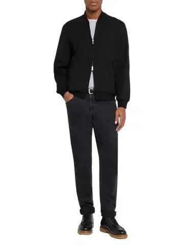 Brunello Cucinelli Men's Travel Full-Zip Bomber Jacket | Thumbnail 1 Brunello Cucinelli Men's Travel Full-Zip Bomber Jacket | Thumbnail 1