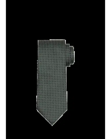 Zegna Men's Geometric Net Silk Tie | Thumbnail 2 Zegna Men's Geometric Net Silk Tie | Thumbnail 2