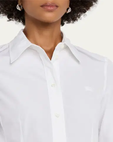Burberry Eliza Poplin Peplum Button-Down Shirt | Thumbnail 5 Burberry Eliza Poplin Peplum Button-Down Shirt | Thumbnail 5