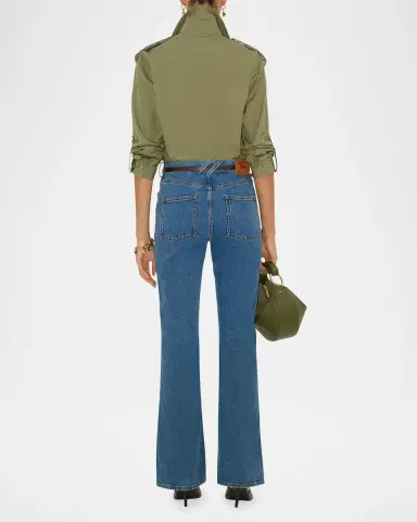 Burberry Mid-Rise Bootcut-Leg Jeans | Thumbnail 2 Burberry Mid-Rise Bootcut-Leg Jeans | Thumbnail 2