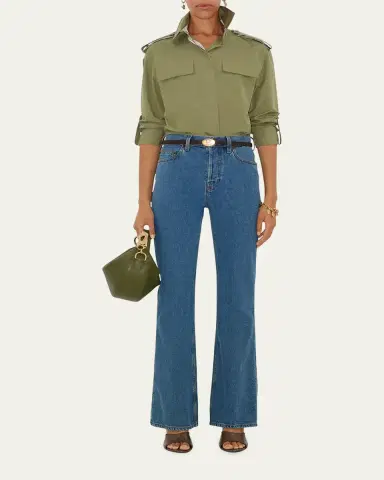 Burberry Mid-Rise Bootcut-Leg Jeans | Thumbnail 6 Burberry Mid-Rise Bootcut-Leg Jeans | Thumbnail 6