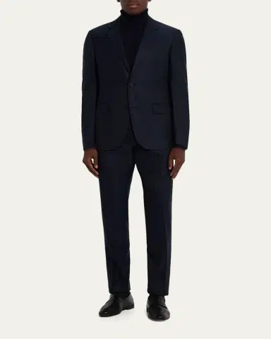 Zegna Men's Wool Tonal Stripe Two-Piece Suit | Thumbnail 11 Zegna Men's Wool Tonal Stripe Two-Piece Suit | Thumbnail 11