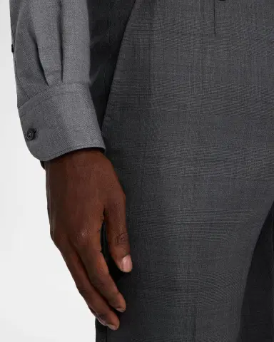 Zegna Men's Tonal Plaid 15milmil15 Wool Suit | Thumbnail 9 Zegna Men's Tonal Plaid 15milmil15 Wool Suit | Thumbnail 9
