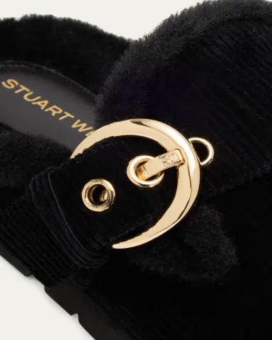 Stuart Weitzman Chrystie Shearling-Lined Corduroy Mules | Thumbnail 5 Stuart Weitzman Chrystie Shearling-Lined Corduroy Mules | Thumbnail 5