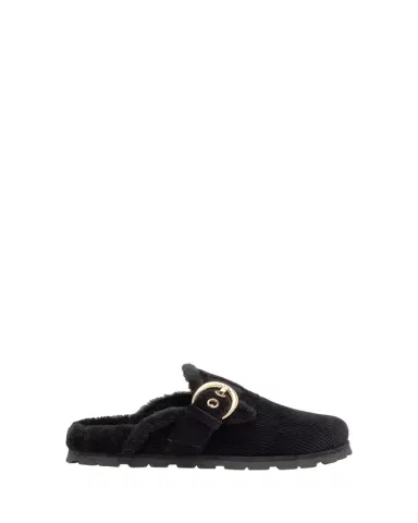 Stuart Weitzman Chrystie Shearling-Lined Corduroy Mules | Thumbnail 1 Stuart Weitzman Chrystie Shearling-Lined Corduroy Mules | Thumbnail 1