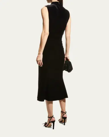 Shoshanna Audrey Sleeveless Velvet Dress | Thumbnail 3 Shoshanna Audrey Sleeveless Velvet Dress | Thumbnail 3