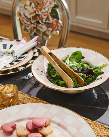 MacKenzie-Childs Rosy Check Enamel Serving Bowl | Thumbnail 2 MacKenzie-Childs Rosy Check Enamel Serving Bowl | Thumbnail 2