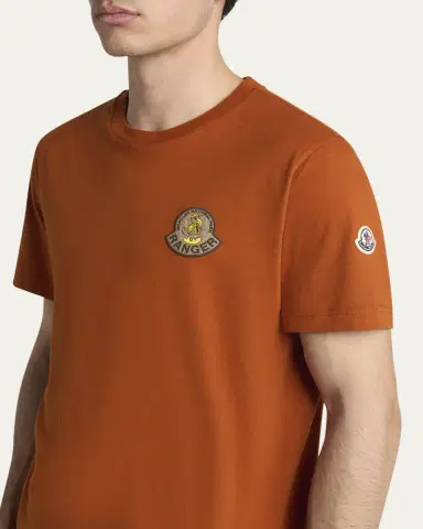 Moncler Men's National Park Ranger Patch Crewneck T-Shirt | Thumbnail 3 Moncler Men's National Park Ranger Patch Crewneck T-Shirt | Thumbnail 3