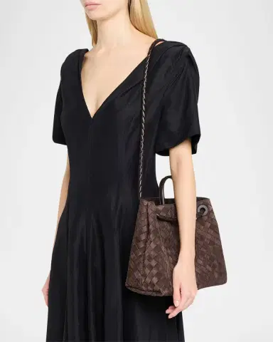 Bottega Veneta Andiamo Medium Top-Handle Bag in Suede | Thumbnail 6 Bottega Veneta Andiamo Medium Top-Handle Bag in Suede | Thumbnail 6