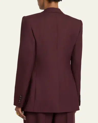 Chloé Wool Gabardine Single-Breasted Blazer Jacket | Thumbnail 3 Chloé Wool Gabardine Single-Breasted Blazer Jacket | Thumbnail 3