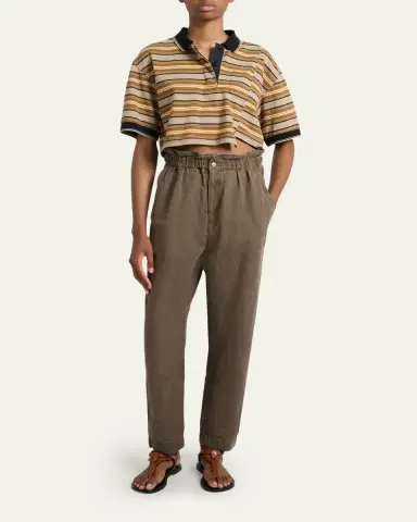 Etoile Isabel Marant Neriah Paperbag-Waist Tapered-Leg Ankle Pants | Thumbnail 2 Etoile Isabel Marant Neriah Paperbag-Waist Tapered-Leg Ankle Pants | Thumbnail 2