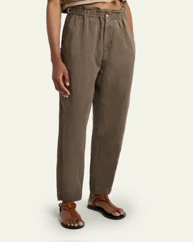 Etoile Isabel Marant Neriah Paperbag-Waist Tapered-Leg Ankle Pants | Thumbnail 4 Etoile Isabel Marant Neriah Paperbag-Waist Tapered-Leg Ankle Pants | Thumbnail 4