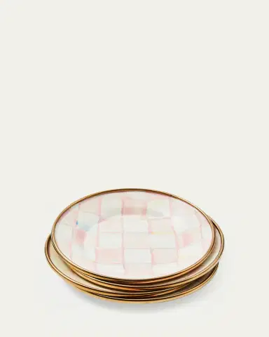 MacKenzie-Childs Rosy Check Appetizer Plates, Set of 4 | Thumbnail 3 MacKenzie-Childs Rosy Check Appetizer Plates, Set of 4 | Thumbnail 3