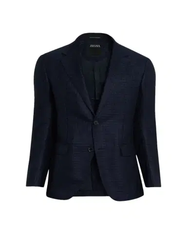 ZEGNA Men's Cashmere and Silk Tonal Check Sport Coat | Thumbnail 1 ZEGNA Men's Cashmere and Silk Tonal Check Sport Coat | Thumbnail 1