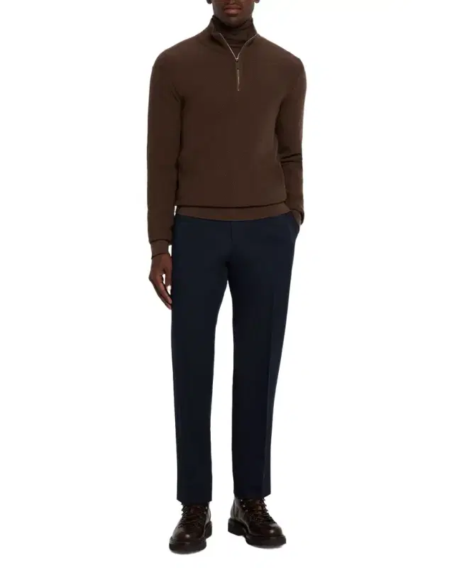Men's Cotton and Wool Single-Pleated Pants Men's Cotton and Wool Single-Pleated Pants