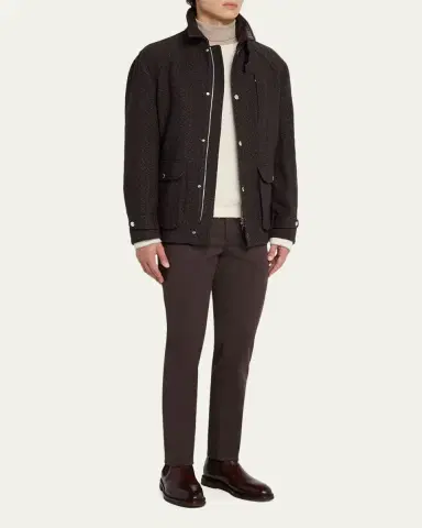 Brunello Cucinelli Men's Italian-Fit Denim Five-Pocket Pants | Thumbnail 2 Brunello Cucinelli Men's Italian-Fit Denim Five-Pocket Pants | Thumbnail 2