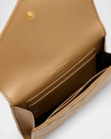Saint Laurent YSL Monogram Small Flap Wallet in Smooth Leather | Thumbnail 15 Saint Laurent YSL Monogram Small Flap Wallet in Smooth Leather | Thumbnail 15