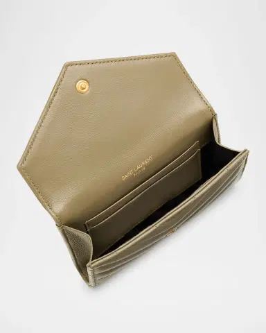 Saint Laurent YSL Monogram Small Flap Wallet in Smooth Leather | Thumbnail 4 Saint Laurent YSL Monogram Small Flap Wallet in Smooth Leather | Thumbnail 4