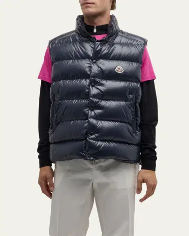 Moncler Men's Tibb Nylon Laque Vest | Thumbnail 4 Moncler Men's Tibb Nylon Laque Vest | Thumbnail 4