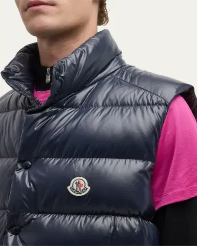 Moncler Men's Tibb Nylon Laque Vest | Thumbnail 5 Moncler Men's Tibb Nylon Laque Vest | Thumbnail 5