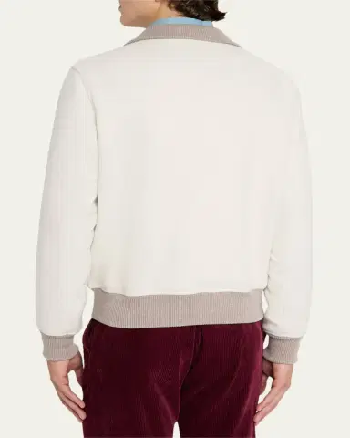 Brunello Cucinelli Men's Wool Button-Front Jacket | Thumbnail 3 Brunello Cucinelli Men's Wool Button-Front Jacket | Thumbnail 3