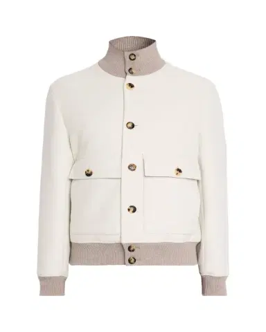 Brunello Cucinelli Men's Wool Button-Front Jacket | Thumbnail 1 Brunello Cucinelli Men's Wool Button-Front Jacket | Thumbnail 1
