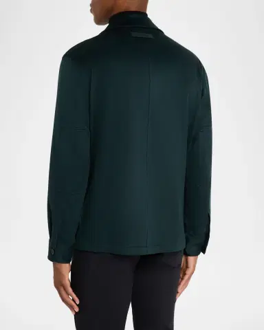 ZEGNA Men's Oasi Cashmere Overshirt | Thumbnail 2 ZEGNA Men's Oasi Cashmere Overshirt | Thumbnail 2