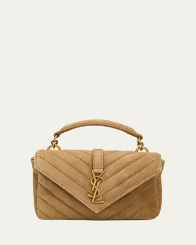 Saint Laurent College Mini Chain Shoulder Bag in Suede | Thumbnail 11 Saint Laurent College Mini Chain Shoulder Bag in Suede | Thumbnail 11