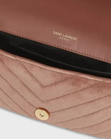Saint Laurent College Mini Chain Shoulder Bag in Suede | Thumbnail 18 Saint Laurent College Mini Chain Shoulder Bag in Suede | Thumbnail 18
