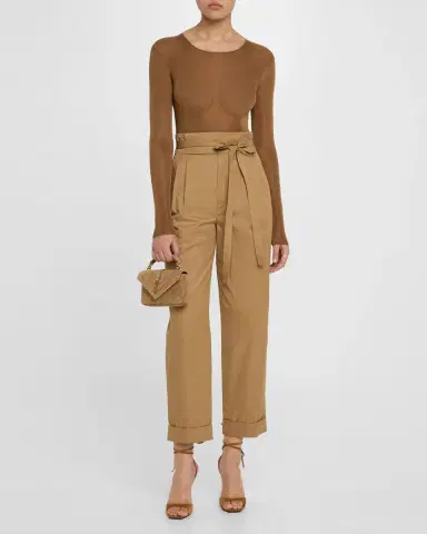 Saint Laurent College Mini Chain Shoulder Bag in Suede | Thumbnail 4 Saint Laurent College Mini Chain Shoulder Bag in Suede | Thumbnail 4
